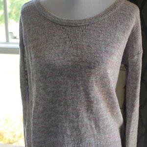 American Eagle Lightweight Sweater Gray/Pink